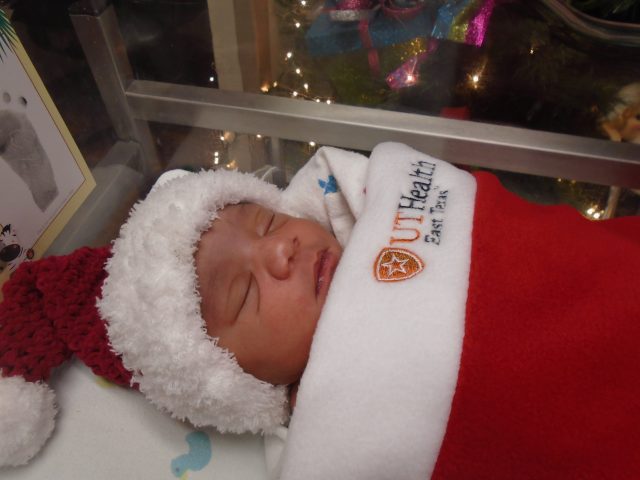 Babies born at UT Health East Texas receive special Christmas stocking